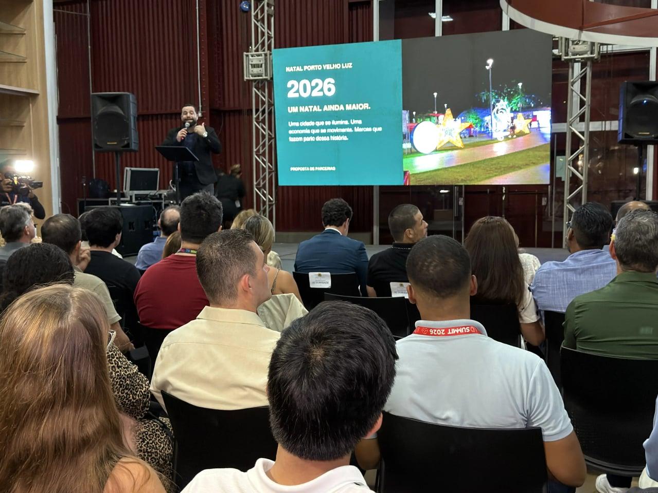 Lançamento do Natal Porto Velho Luz 2026 pela Prefeitura