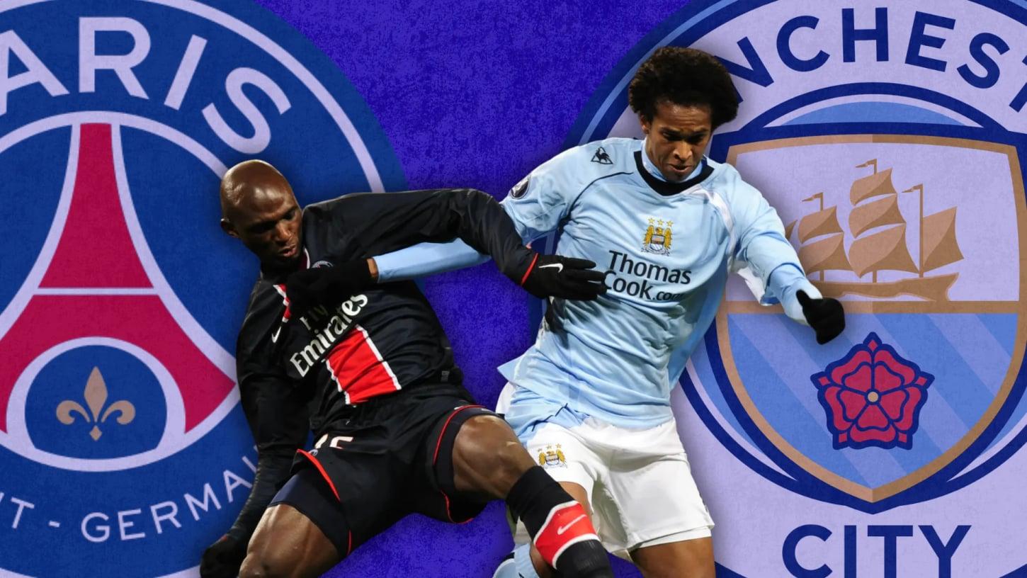 O primeiro confronto entre City e PSG remete a um futebol do passado