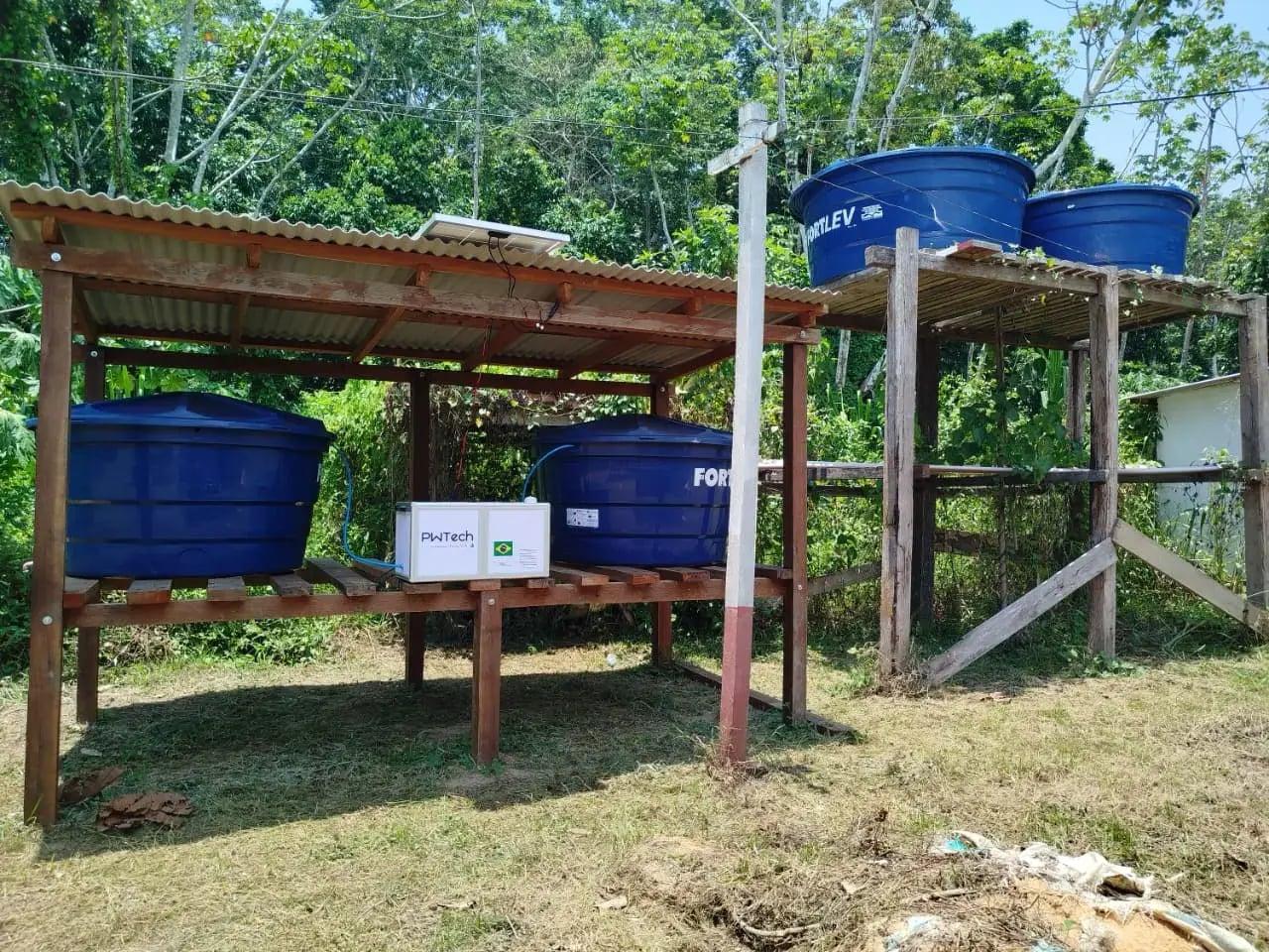 Sistemas de tratamento de água são instalados pela Prefeitura no Baixo Madeira