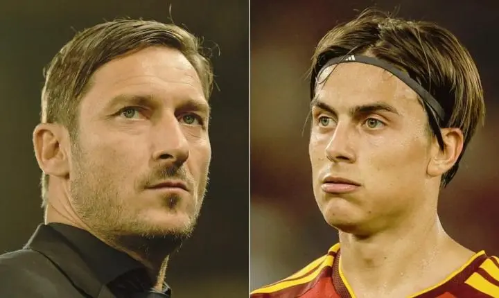 A camisa 10 da Roma poderia ser de Dybala, mas Totti não aceitou: ‘Vocês são todos idiotas’