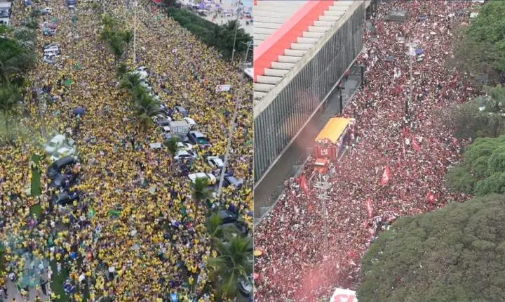 Flávio e Lula reúnem multidões e demonstram força na reta final do 2º turno