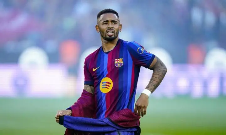 Gabriel Jesus brilha ao substituir Raphinha no Barcelona e realiza grande jogo contra o Getafe