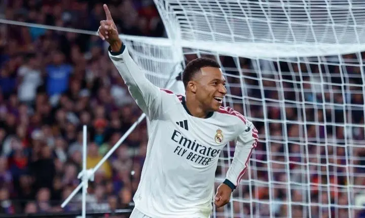 Mbappé brilha, e Real Madrid vence Barcelona no El Clásico do Camp Nou