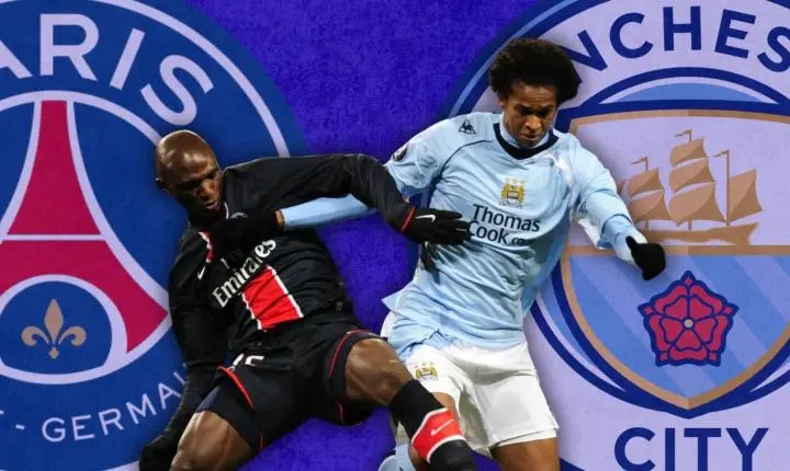O primeiro confronto entre City e PSG remete a um futebol do passado