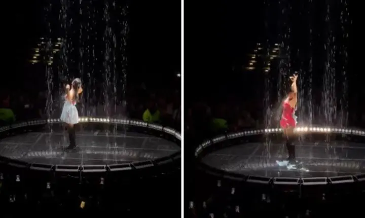 Vestido de Olivia Rodrigo “derrete” em estreia de turnê e vídeo viraliza