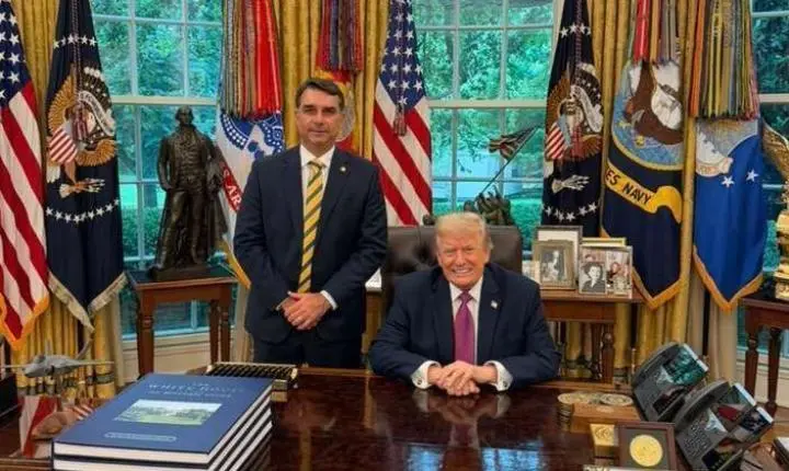 Waack: Trump mantém Flávio em segundo plano e mira Brasília